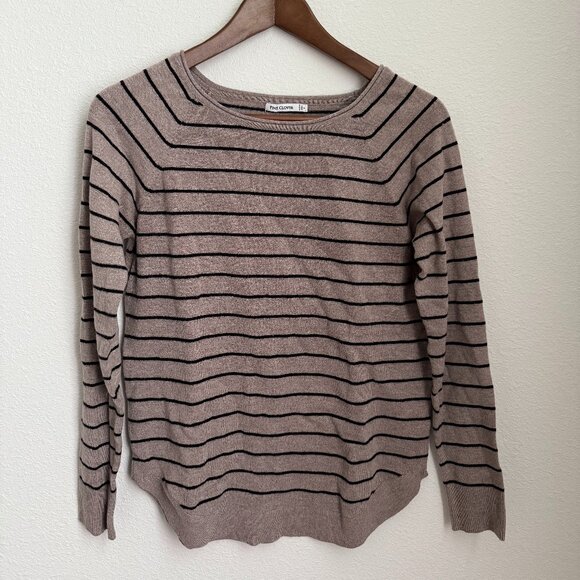 Pink Clover Sweaters - Pink Clover Striped Pullover Size S
